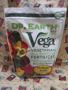 Vega by Dr. Earth is a 100% vegetarian/vegan fertilizer safe for use on flower and vegetable gardens!
